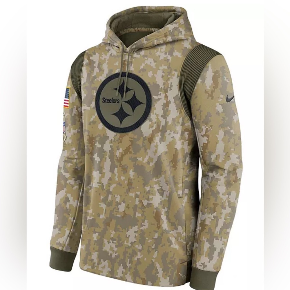 Pittsburgh Steelers Nike Thermal fit Hoodie, L